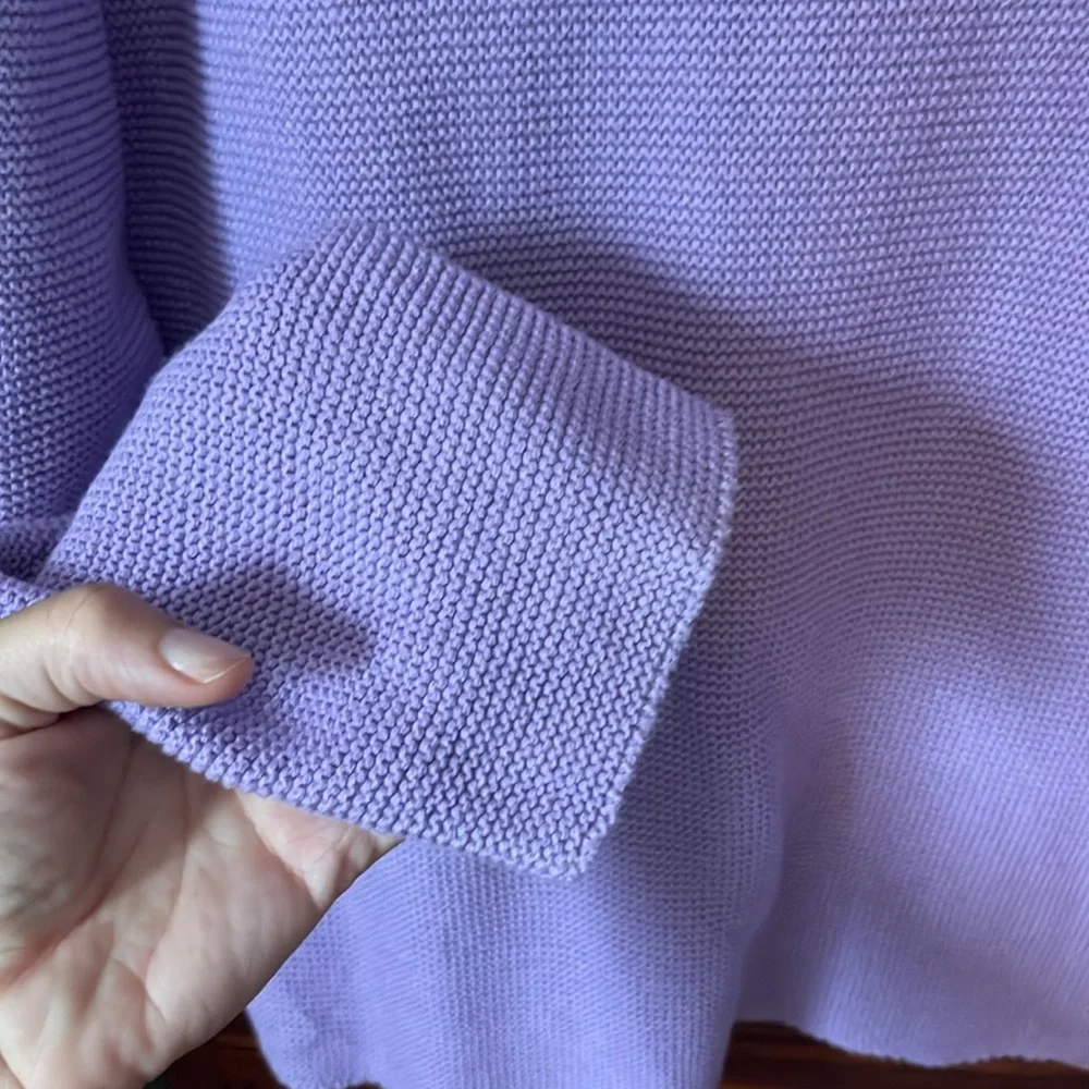 Uniqlo cotton blend knit sweater size M - Picture 5 of 7